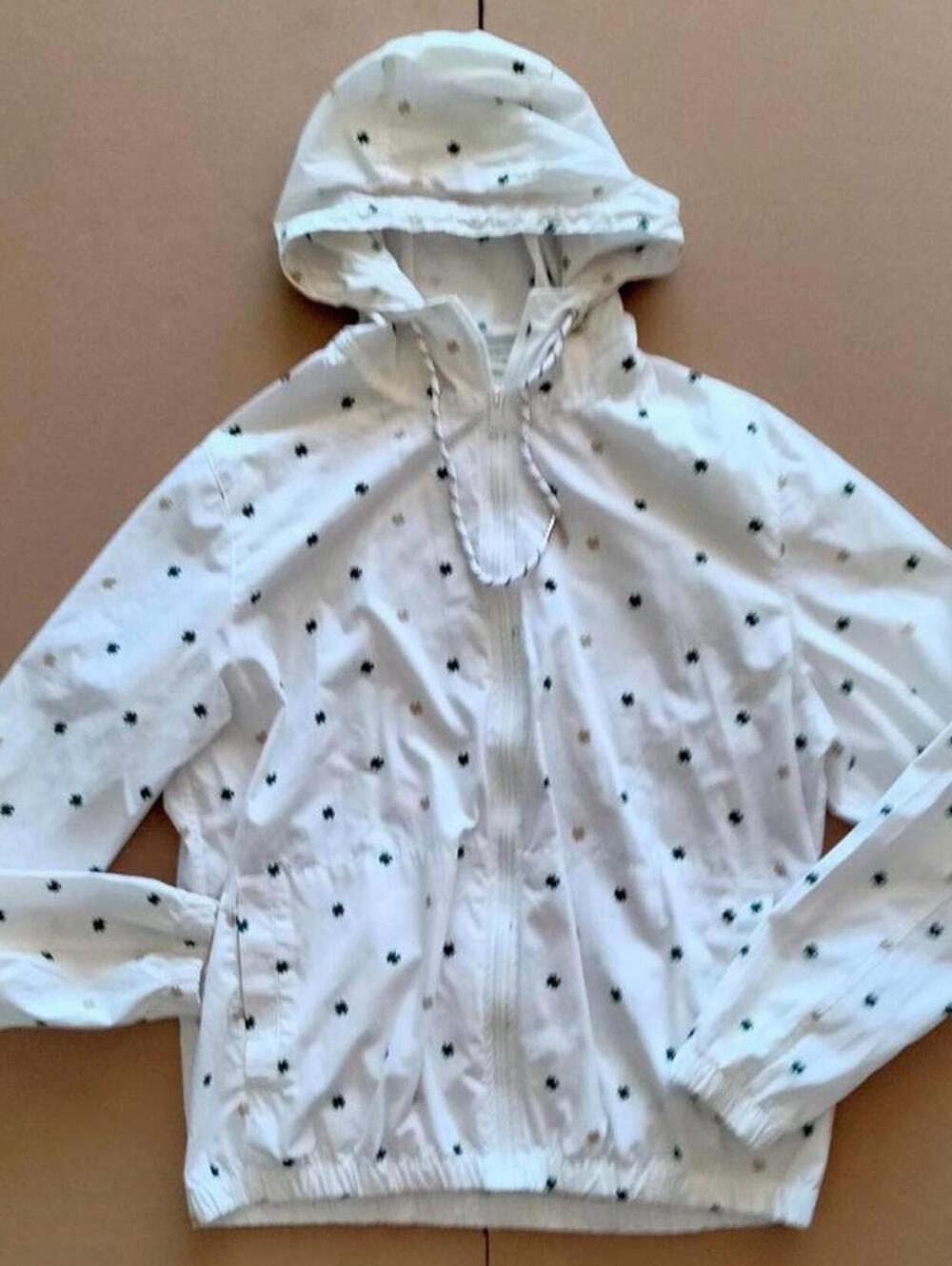 Denim & Flower Ricky Singh Size L Large Jacket Clovers Light Zip Up Hood Lucky
